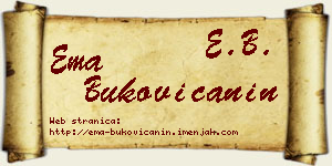 Ema Bukovičanin vizit kartica
